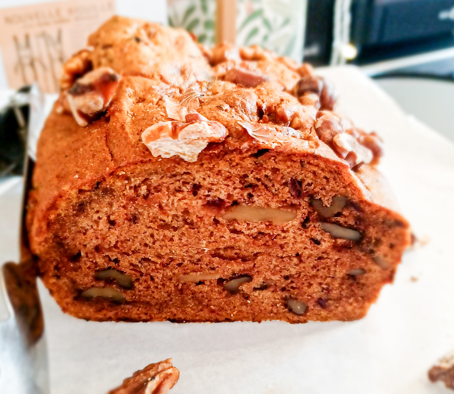 Bolo de tâmaras e nozes