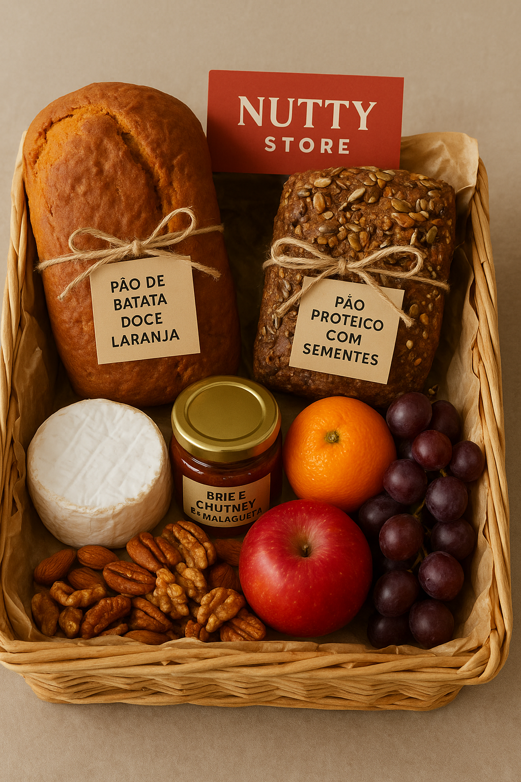 Cabaz de Natal com entradas