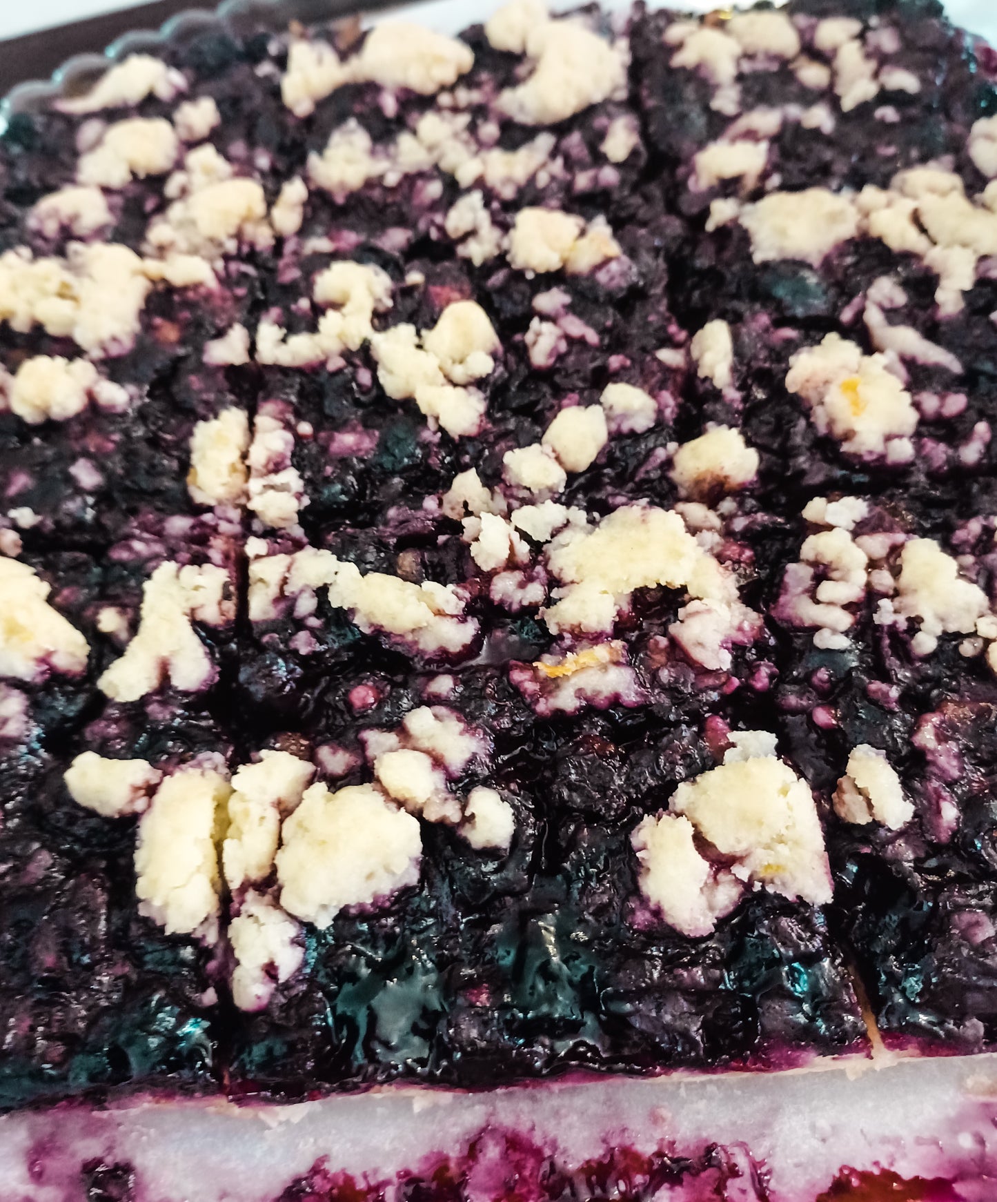 Crumble de maçã ou mirtilos (22cm)