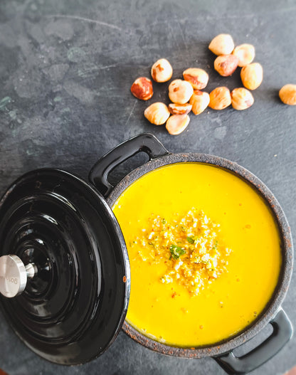 Sopa thai de abóbora e gengibre com leite de coco (500ml)