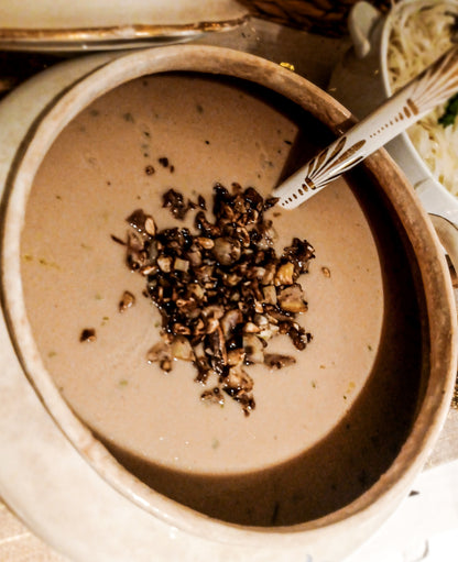 Aveludado de cogumelos e miso 500ml