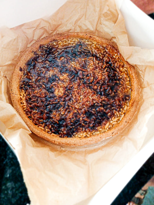 Tarte de amêndoa com biscoito patê sablée